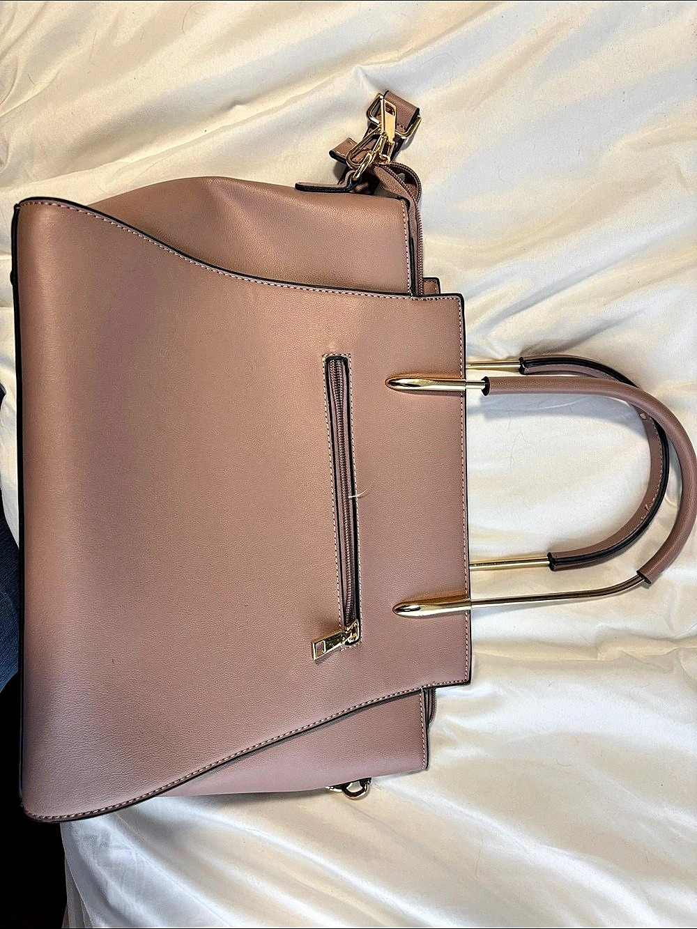 Structured Satchel in Mauve Like New